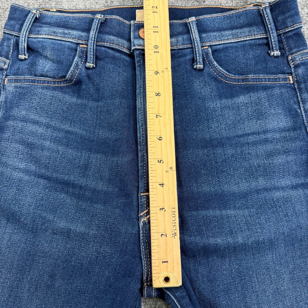 MOTHER Jeans Women's 29 (Fits 28x27) Blue Home Movies The Hustler Ankle Fray USA - Picture 12 of 15